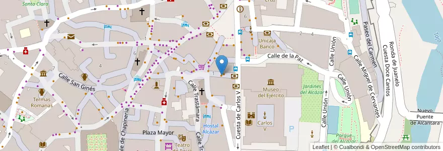 Mapa de ubicacion de Sithon´s en España, Castilla-La Mancha, Toledo, Toledo, Toledo.