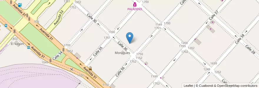Mapa de ubicacion de Sitio de la memoria Mariani-Teruggi, Casco Urbano en Argentina, Provincia Di Buenos Aires, Partido De La Plata, La Plata.