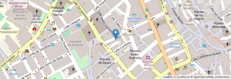 Mapa de ubicacion de Six Colours en Espanha, Andaluzia, Granada, Comarca De La Vega De Granada, Granada.