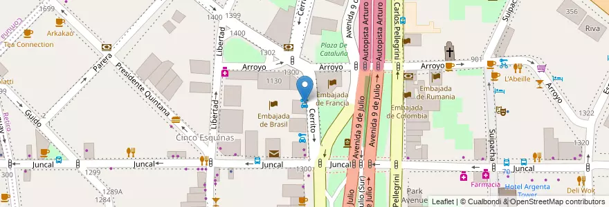 Mapa de ubicacion de Sixt, Retiro en الأرجنتين, Ciudad Autónoma De Buenos Aires, Comuna 1, Buenos Aires.