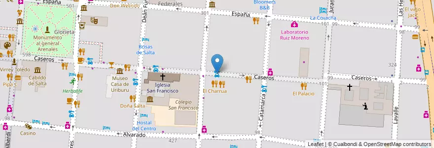 Mapa de ubicacion de Sixt en 아르헨티나, Salta, Capital, Municipio De Salta, Salta.