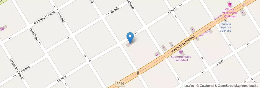 Mapa de ubicacion de Sixties Furniture en Argentina, Buenos Aires, Partido De Quilmes, Quilmes.