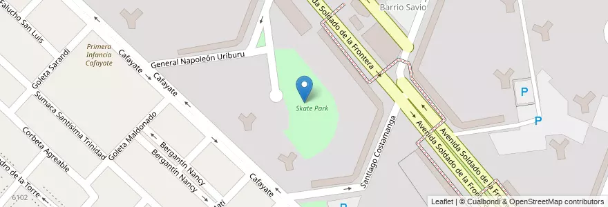 Mapa de ubicacion de Skate Park, Villa Lugano en الأرجنتين, Ciudad Autónoma De Buenos Aires, Buenos Aires, Comuna 8.