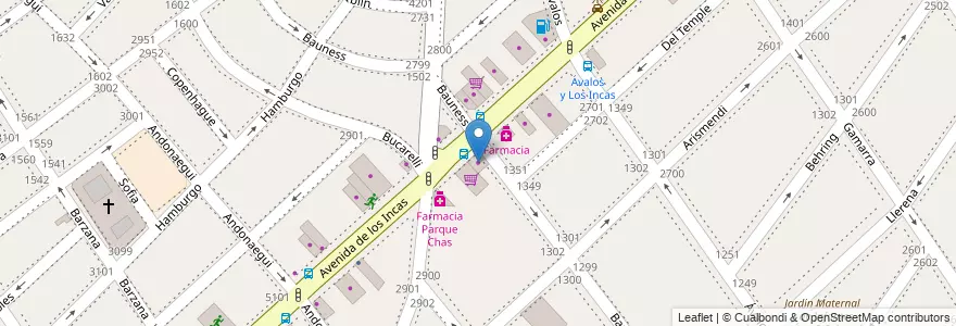 Mapa de ubicacion de Ski Motors, Parque Chas en 阿根廷, Ciudad Autónoma De Buenos Aires, 布宜诺斯艾利斯, Comuna 15.