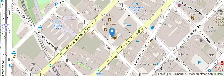 Mapa de ubicacion de SKYE Coffee en España, Catalunya, Barcelona, Barcelonès, Barcelona.