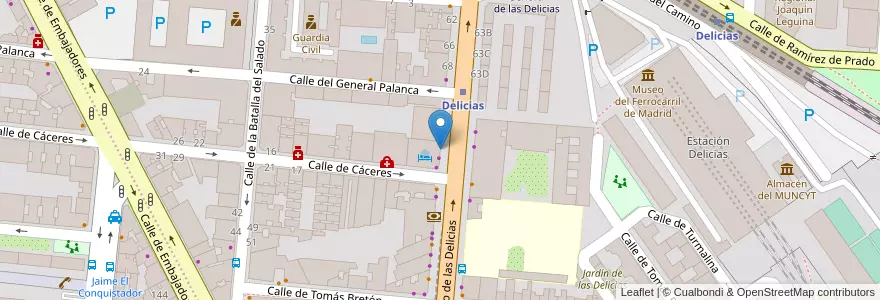 Mapa de ubicacion de Small World en إسبانيا, منطقة مدريد, منطقة مدريد, Área Metropolitana De Madrid Y Corredor Del Henares, مدريد.