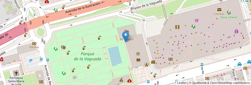Mapa de ubicacion de Smart Lab Vaguada en Espanha, Comunidade De Madrid, Comunidade De Madrid, Área Metropolitana De Madrid Y Corredor Del Henares, Madrid.