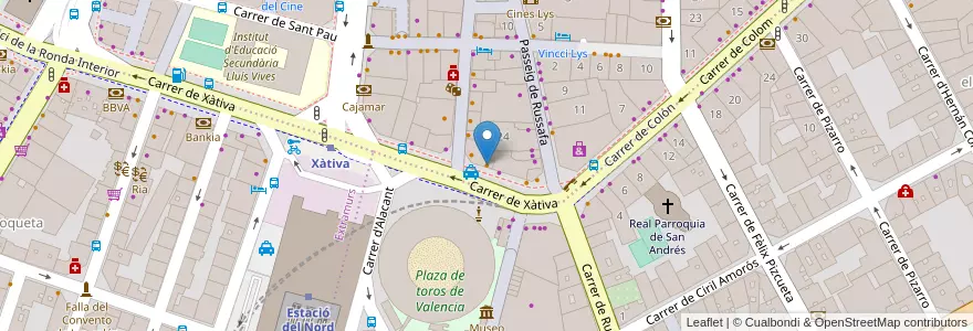 Mapa de ubicacion de smöoy en Espagne, Communauté Valencienne, Valence, Comarca De València, Valence.