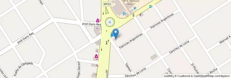 Mapa de ubicacion de Snack Bar en Argentinië, Buenos Aires, Partido De Florencio Varela, Florencio Varela.