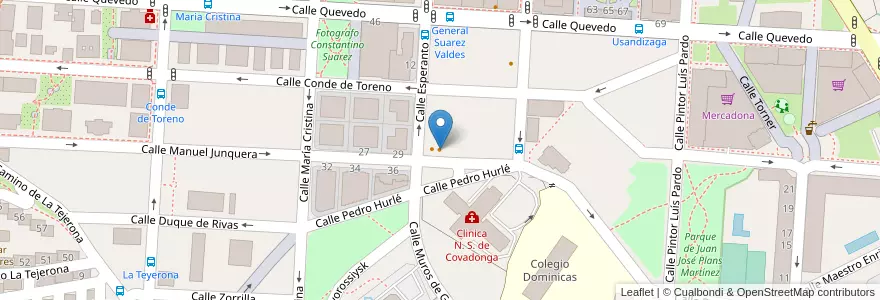 Mapa de ubicacion de Snooker en スペイン, アストゥリアス州, アストゥリアス州, Gijón/Xixón.