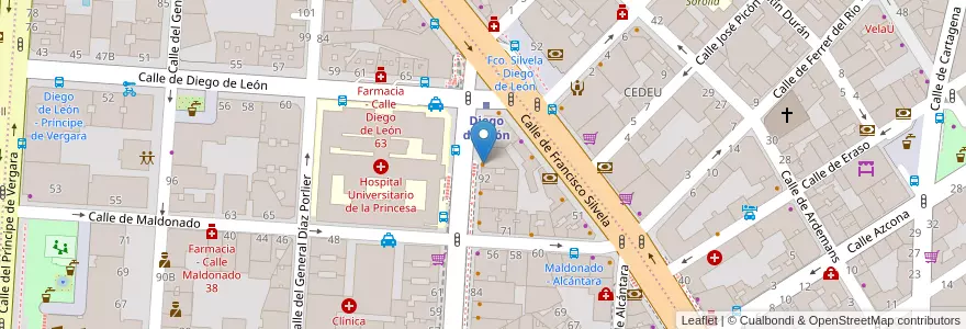 Mapa de ubicacion de Sobre Vino en إسبانيا, منطقة مدريد, منطقة مدريد, Área Metropolitana De Madrid Y Corredor Del Henares, مدريد.