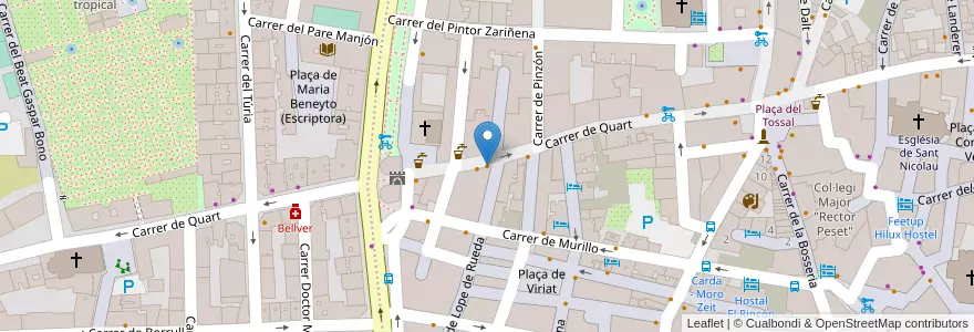 Mapa de ubicacion de Social Club en Spanje, Valencia, Valencia, Comarca De València, Valencia.