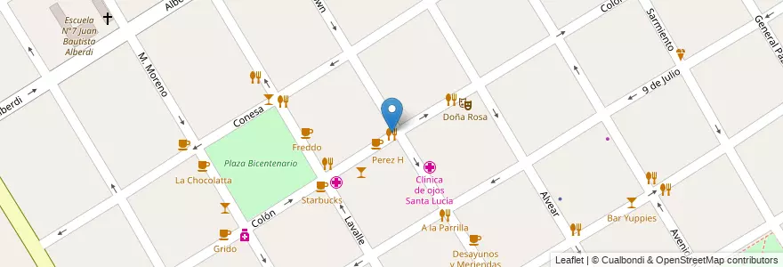 Mapa de ubicacion de Social Pizza en Argentinien, Provinz Buenos Aires, Partido De Quilmes, Quilmes.