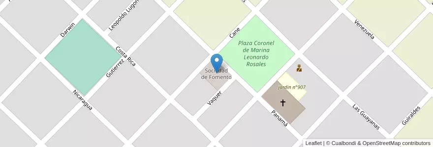Mapa de ubicacion de Sociedad de Fomento en Argentinië, Buenos Aires, Partido De Coronel De Marina Leonardo Rosales.