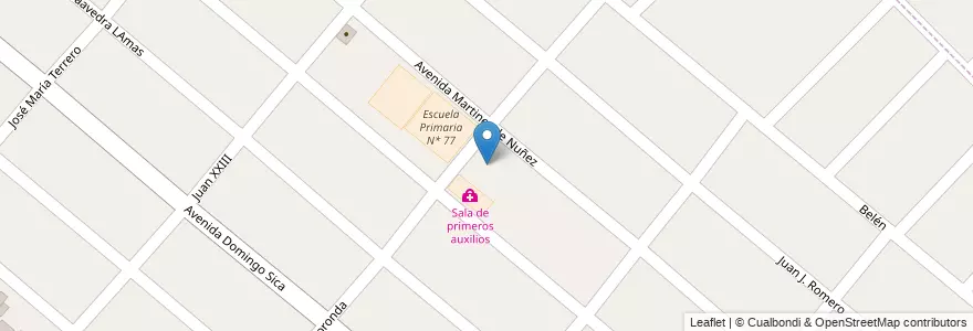 Mapa de ubicacion de Sociedad de Fomento en Arjantin, Buenos Aires, Partido De Merlo, Pontevedra.