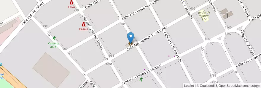 Mapa de ubicacion de Sociedad de Fomento Barrio San Bernardo en Argentina, Buenos Aires, Partido De Luján.