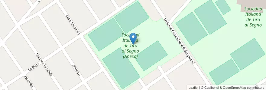 Mapa de ubicacion de Sociedad Italiana de Tiro al Segno (Anexo) en アルゼンチン, ブエノスアイレス州, Partido De Morón, El Palomar.