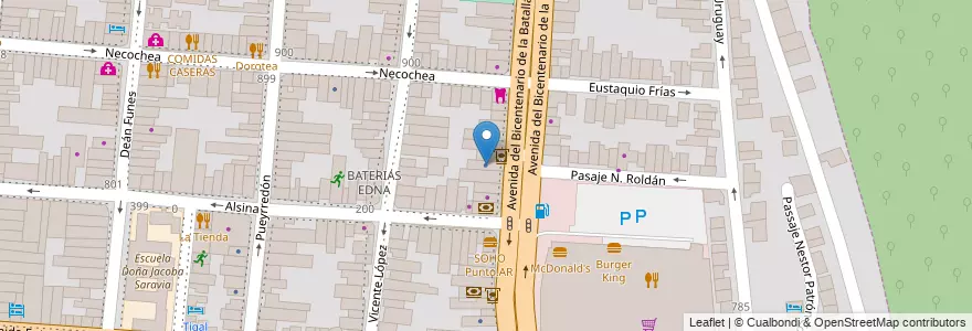 Mapa de ubicacion de Sociedad Militar de Seguros de Vida en الأرجنتين, Salta, Capital, Municipio De Salta, Salta.