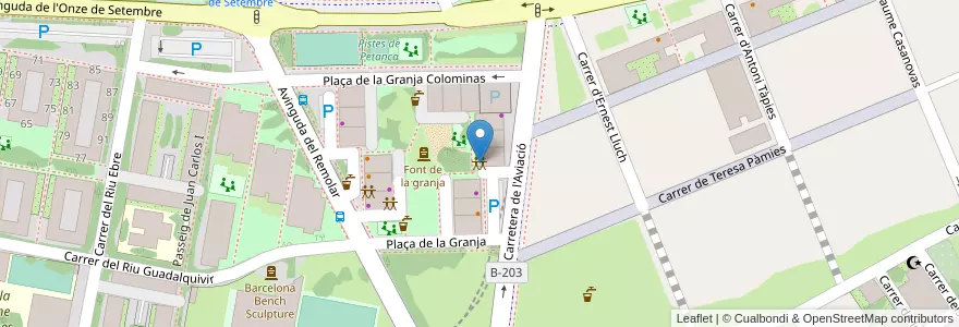 Mapa de ubicacion de Sociedad Pajaril "La Moderna" en 스페인, Catalunya, Barcelona, Baix Llobregat, El Prat De Llobregat.