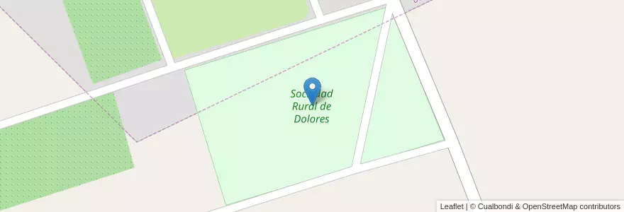 Mapa de ubicacion de Sociedad Rural de Dolores en 아르헨티나, 부에노스아이레스주, Partido De Dolores.