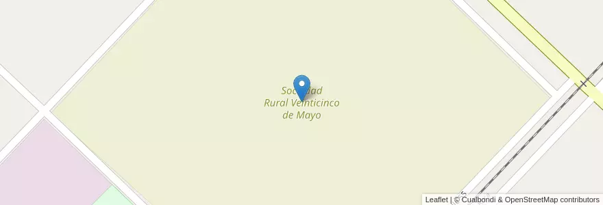 Mapa de ubicacion de Sociedad Rural Veinticinco de Mayo en Argentinië, Buenos Aires, Partido De Veinticinco De Mayo.