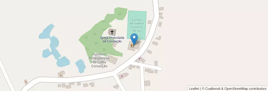 Mapa de ubicacion de Sociedade Cruzeiro do Sul en Brasil, Região Sul, Santa Catarina, Região Geográfica Intermediária De Chapecó, Microrregião De São Miguel D'Oeste, Itapiranga.