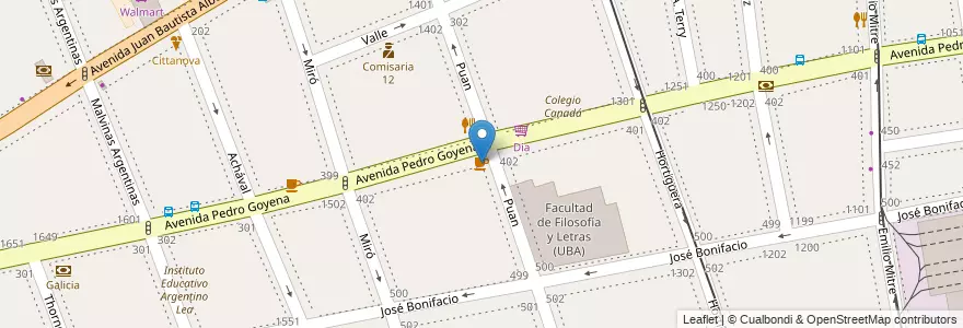 Mapa de ubicacion de Sócrates Cafe, Caballito en Argentinië, Ciudad Autónoma De Buenos Aires, Comuna 7, Buenos Aires, Comuna 6.