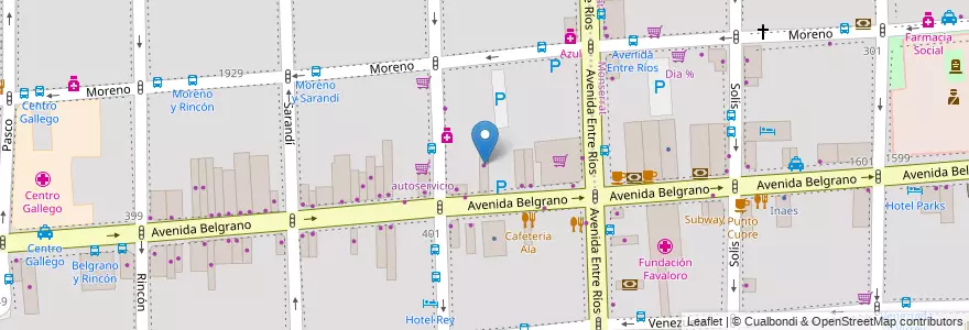 Mapa de ubicacion de Sofahome, Balvanera en 阿根廷, Ciudad Autónoma De Buenos Aires, Comuna 3, 布宜诺斯艾利斯.