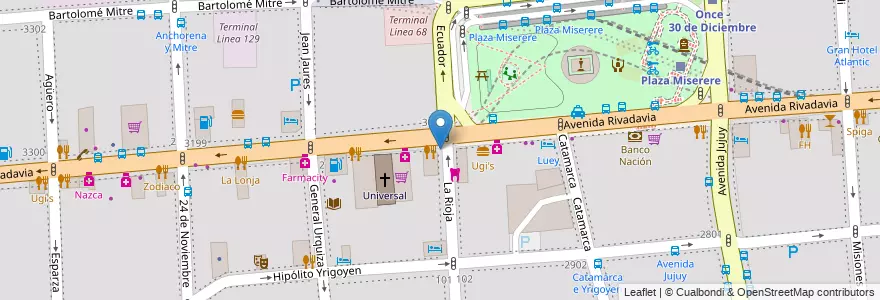 Mapa de ubicacion de Sofia, Balvanera en 阿根廷, Ciudad Autónoma De Buenos Aires, Comuna 3, 布宜诺斯艾利斯.