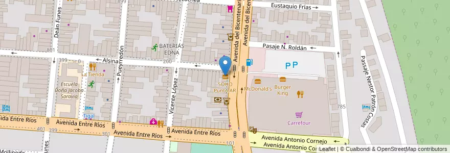 Mapa de ubicacion de SOHO en Аргентина, Сальта, Capital, Municipio De Salta, Salta.