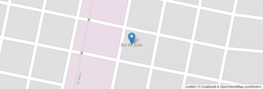 Mapa de ubicacion de Sol de Julio en Argentinien, Santiago Del Estero, Departamento Ojo De Agua, Sol De Julio, Sol De Julio.