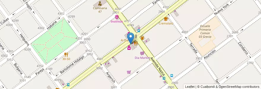 Mapa de ubicacion de Sol Farmacia, Agronomia en آرژانتین, Ciudad Autónoma De Buenos Aires, Buenos Aires, Comuna 15.