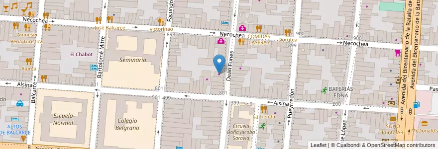 Mapa de ubicacion de SOL MARTINEZ en 阿根廷, Salta, Capital, Municipio De Salta, Salta.