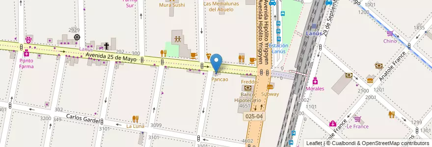 Mapa de ubicacion de Sol Propiedades en Argentinië, Buenos Aires, Partido De Lanús, Lanús Oeste.