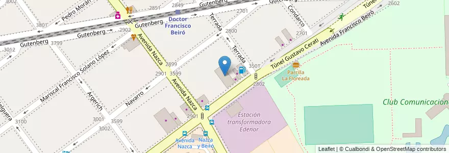 Mapa de ubicacion de Solanas Futbol, Agronomia en Аргентина, Буэнос-Айрес, Буэнос-Айрес, Comuna 11, Comuna 15.