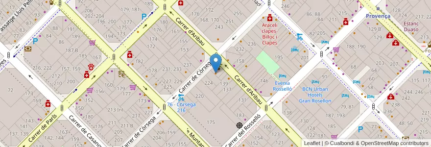 Mapa de ubicacion de Solange en Испания, Каталония, Барселона, Барселонес, Барселона.