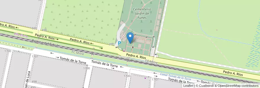 Mapa de ubicacion de Solar A1 en Argentinië, Santa Fe, Departamento Rosario, Municipio De Funes, Funes.