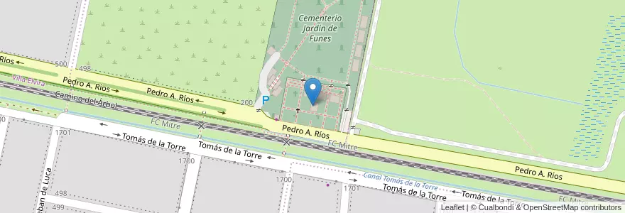 Mapa de ubicacion de Solar B1 en Argentinië, Santa Fe, Departamento Rosario, Municipio De Funes, Funes.