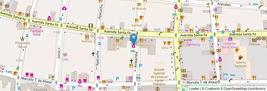 Mapa de ubicacion de Solari, Recoleta en Argentina, Ciudad Autónoma De Buenos Aires, Comuna 2, Buenos Aires.