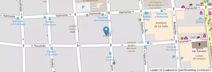 Mapa de ubicacion de Solcito, Balvanera en آرژانتین, Ciudad Autónoma De Buenos Aires, Comuna 3, Buenos Aires.