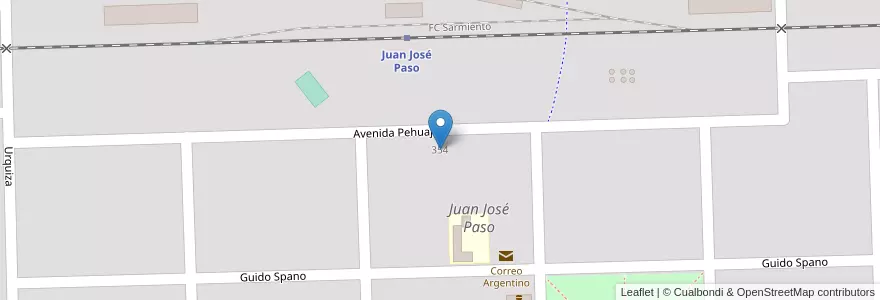 Mapa de ubicacion de Soldados Laporte Y Mendieta en Argentine, Province De Buenos Aires, Partido De Pehuajó, Juan José Paso, Juan José Paso.