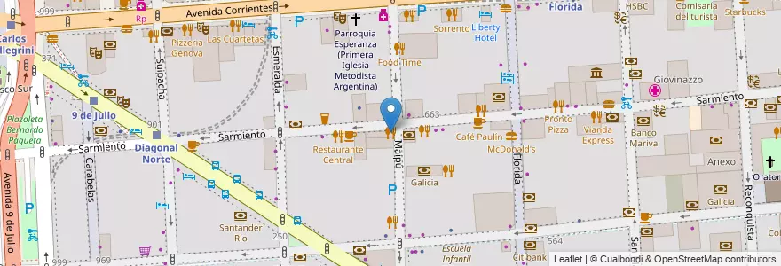 Mapa de ubicacion de Solera, San Nicolas en آرژانتین, Ciudad Autónoma De Buenos Aires, Comuna 1, Buenos Aires.