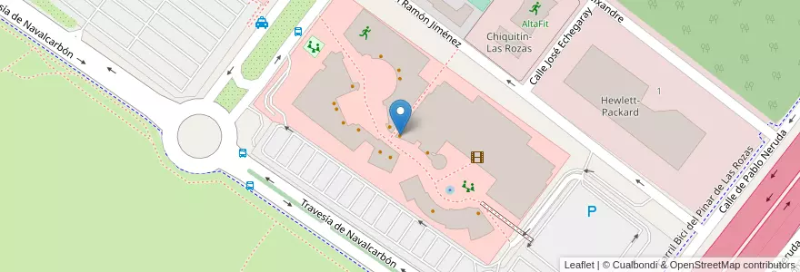 Mapa de ubicacion de Solera en إسبانيا, منطقة مدريد, منطقة مدريد, Área Metropolitana De Madrid Y Corredor Del Henares, Las Rozas De Madrid.