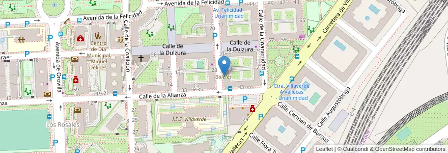 Mapa de ubicacion de Soletes en Spagna, Comunidad De Madrid, Comunidad De Madrid, Área Metropolitana De Madrid Y Corredor Del Henares, Madrid.