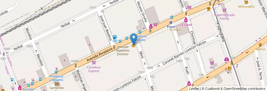 Mapa de ubicacion de Solo Empanadas, Caballito en アルゼンチン, Ciudad Autónoma De Buenos Aires, Comuna 7, ブエノスアイレス, Comuna 6.