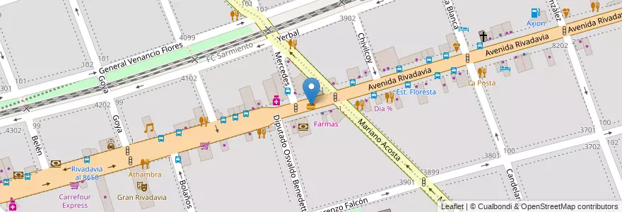 Mapa de ubicacion de Solo Empanadas, Velez Sarsfield en Argentine, Ciudad Autónoma De Buenos Aires, Buenos Aires, Comuna 10.