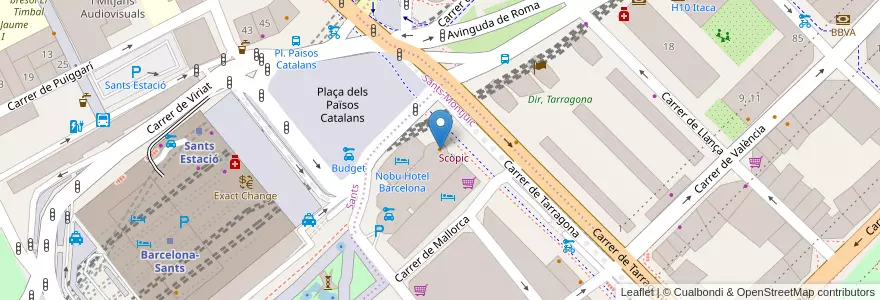 Mapa de ubicacion de Solric en Испания, Каталония, Барселона, Барселонес, Барселона.