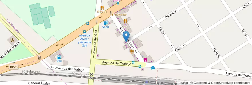 Mapa de ubicacion de Solucion en الأرجنتين, بوينس آيرس, Don Torcuato.