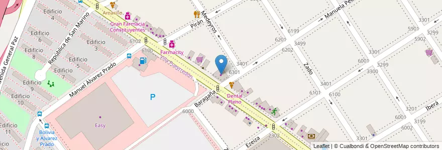 Mapa de ubicacion de Sommier Center, Villa Urquiza en Argentina, Ciudad Autónoma De Buenos Aires, Comuna 12, Buenos Aires.