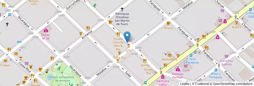 Mapa de ubicacion de Somos el color de la tierra, Palermo en Arjantin, Ciudad Autónoma De Buenos Aires, Buenos Aires, Comuna 14.